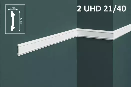 Молдинг влагостойкий UHD Polymer, арт 2 UHD 21/40, 2м