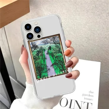 David Hockney Art Painting Phone Case For Samsung GalaxyS20 S21 S22 S23 FE Lite Plus A71 Note20 Transparent Shell SamsungS20plus