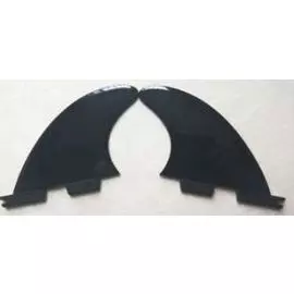 Плавники набор 2шт SALTY FINZ 30% fiberglass FCS II Quad Rear 106mm black tv-1671