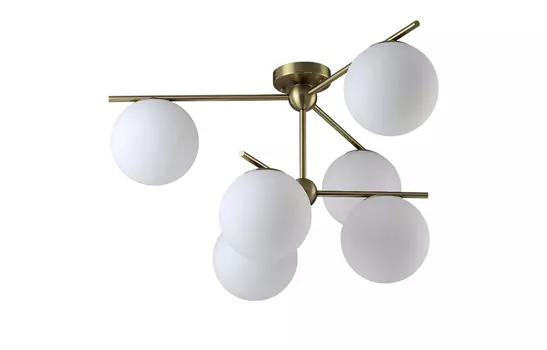 Потолочная люстра Crystal Lux Feliz FELIZ SP-PL6 BRONZE/WHITE