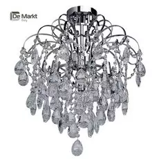Потолочная хрустальная люстра De Markt Бриз 464017106
