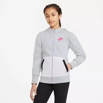 Air French Terry Big Kids' (Girls') Full-Zip Hoodie