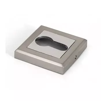 Накладка квадратная под цилиндр Palladium CS ET матовый никель/хром