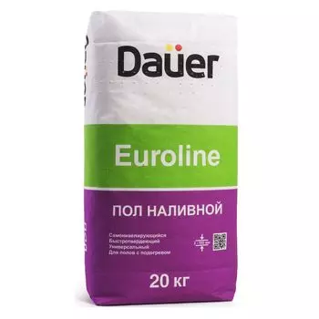 Наливной пол быстротвердеющий 20кг Dauer EUROLINE
