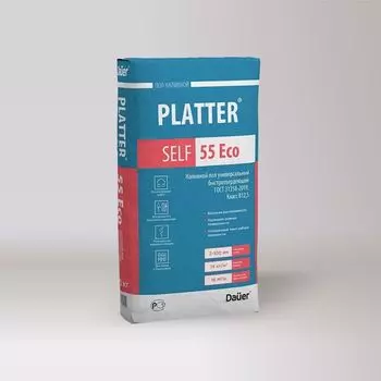 Наливной пол быстротвердеющий PLATTER SELF 55 Eco, 20 кг