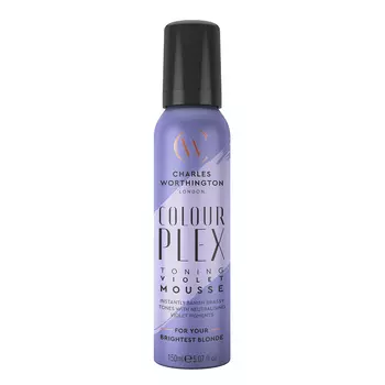 CHARLES WORTHINGTON Мусс для волос Борьба с нежелательными оттенками Colour Plex Toning Violet Mousse