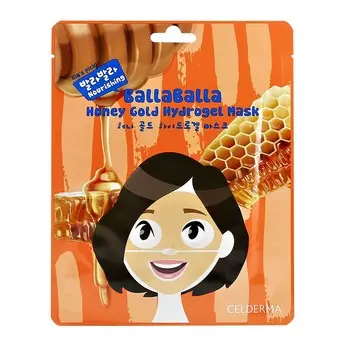 CELDERMA Маска для лица гидрогелевая с экстрактом меда (питательная)