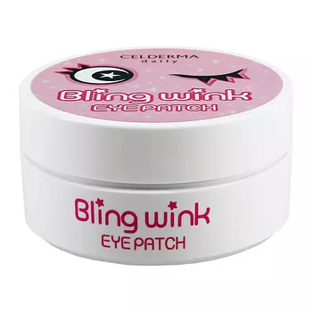 CELDERMA Патчи для глаз BLING WINK гидрогелевые с блестками (против темных кругов)