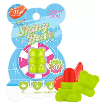 CATHY DOLL SHINY BEAR Помада -бальзам для губ увлажняющий