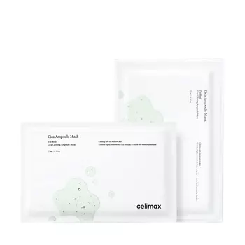 CELIMAX Маска тканевая для лица The Real Cica Calming Ampoule Mask 27.0
