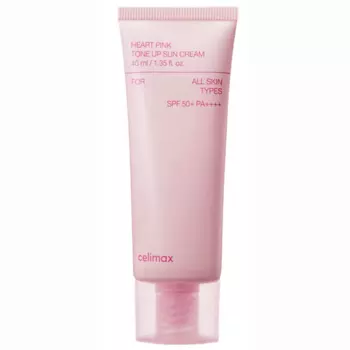 CELIMAX Солнцезащитный крем для сияния кожи Celimax Heart Pink Tone Up Sun Cream SPF50