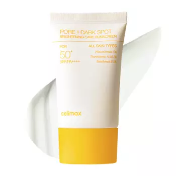 CELIMAX Солнцезащитный крем для сияния кожи Celimax Pore+Dark Spot Brightening Care Sunscreen SPF 50