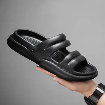 Unisex House Shoes Non-Slip thick Soft Platform Slide Sandals for Women Men Indoor Outdoor Shower Bathroom Slipper for Adult 36-37(foot 230mm) белый