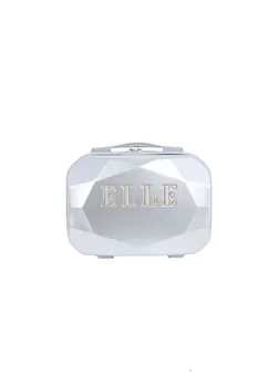 Косметичка Elle, внутри полностью на подкладке, серебристый