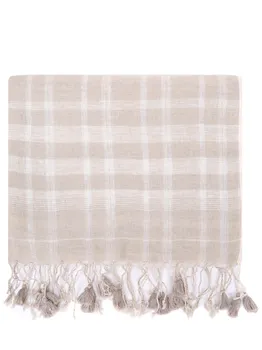 Платок льняной в клетку LINEN AND LINENS