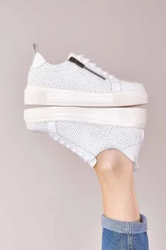 Массивные кроссовки 'Dawlish' Flatform Zip Trainers Moshulu, белый