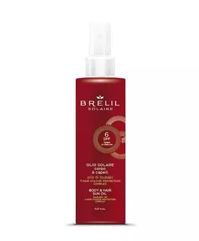 BRELIL PROFESSIONAL Масло защитное для волос и тела SPF 6 / SOLAIRE 150 мл