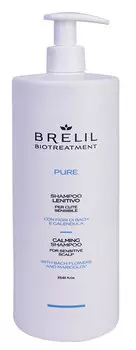 BRELIL PROFESSIONAL Шампунь деликатный восстанавливающий для волос / BIOTREATMENT PURE SEBO CALMING Shampoo 1000 мл