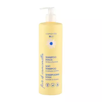 CAMOMILLA BLU Шампунь бессульфатный для волос увлажнение и блеск / Soft shampoo moisturize & shine 500 мл