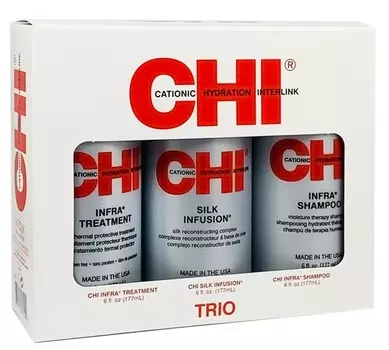 CHI Набор подарочный для ежедневного ухода за волосами / CHI INFRA TRIO KIT