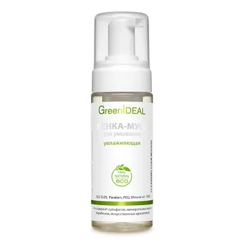 GREENIDEAL ПЕНКА-МУСС для умывания для чувствительной кожи, деликатный уход 150.0