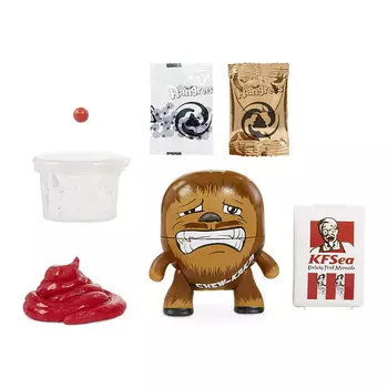Фигурка из серии The Hangrees Chew-KaKa с ингредиентами для слайма и унитазом