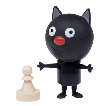 Фигурка Три кота – Сажик с аксессуаром 7,6 см, звук