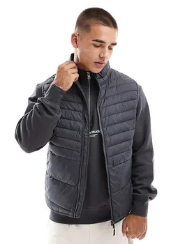Jack & Jones – складной утепленный жилет темно-серого цвета