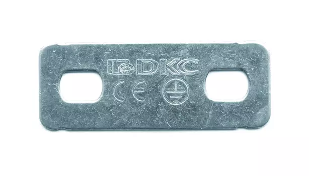 Никелированная пластина для заземления PTCE, DKC, длина 49мм (37501)