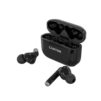 Беспроводные наушники Canyon TWS-3, черный (CNE-CBTHS3B)