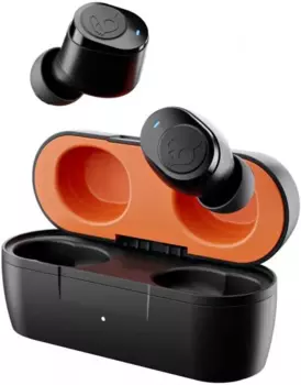 Наушники TWS Skullcandy JIB, внутриканальные, черный/оранжевый (S2JTW-P749)