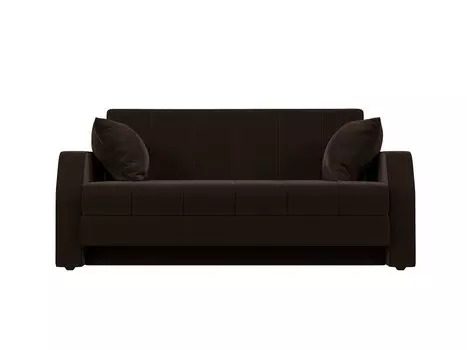 Диван прямой Малютка Микровельвет Коричневый