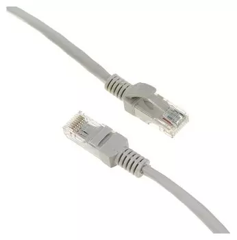 Патч-корд Gembird Pp12-1m, UTP 5е кат., Rj-45(M)-rj-45(m), 1 м, серый