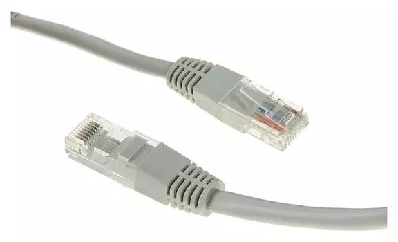 Патч-корд Gembird Pp12e-10m, UTP 5е кат., Rj-45(M)-rj-45(m), 10 м, серый