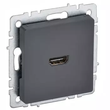 Розетка HDMI IEK BR-H10-K53 BRITE РHDMI-0-БрГ Графит