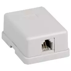 Розетка настенная ITK CS2-3C3U-12 RJ12, кат.3 UTP, 1-порт