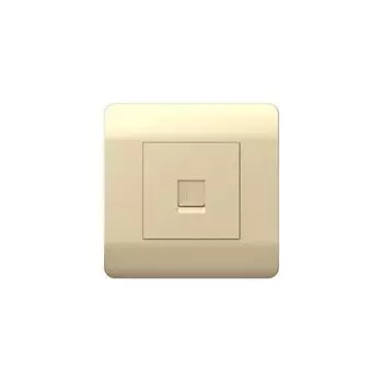 Розетка компьютерная CHINT 431416 1-м NЕW3-E RJ45 шампань