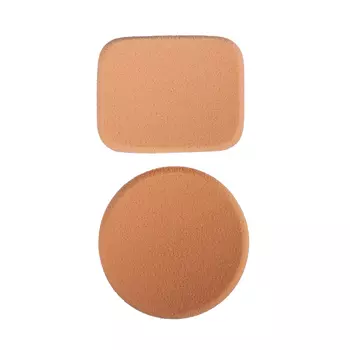 Спонжи для макияжа ЮниLook, 2 шт, латекс, d.5,5см/4,3х5,3 см