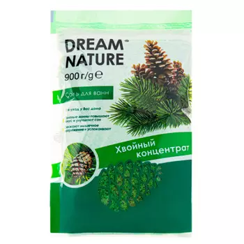 Соль для ванн Dream Nature "Хвойный концентрат", 900 г