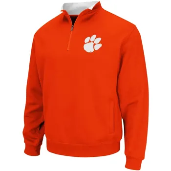 Мужская оранжевая куртка с молнией четверти Clemson Tigers Big & Tall Tortugas Colosseum