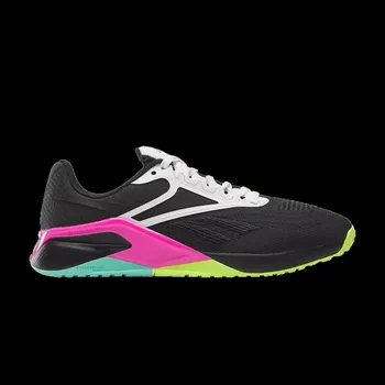 Кроссовки Reebok Wmns Nano X2 'Black Laser Lime Pink', черный
