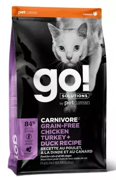GO! CARNIVORE Grain Free 4 вида мяса для котят и кошек (Мясное ассорти, 3,71 кг.)