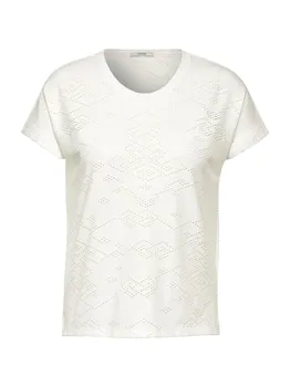 Футболка CECIL Shirt, натуральный белый