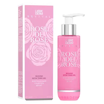Возрождающий тоник-гель детокс Rose de Rose, 150 мл, Librederm