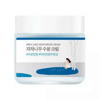 Увлажняющий крем для чувствительной кожи с берёзовым соком Birch Juice Moisturizing, 80 мл, ROUND LAB