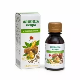 Живица кедра 12,5% с женьшенем, 100 г, Дом кедра
