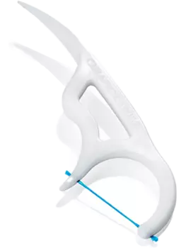 Зубная нить DF 967 с пластиковым держателем Flosspic, 30 шт, Curaprox