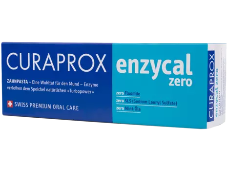 Зубная паста для всей семьи Enzycal zero без фтора 0+, 75ml, Curaprox
