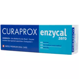 Зубная паста для всей семьи Enzycal zero без фтора 0+, 75ml, Curaprox