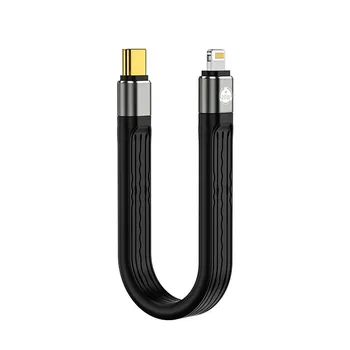 Кабель Fonken 20 Вт PD Type C для iPhone 13 Кабель USB C с быстрой зарядкой и молнией для iPhone Кабель USB Type C USB To Lightning чёрный